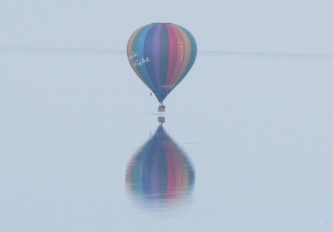 романтический полет на воздушном шаре